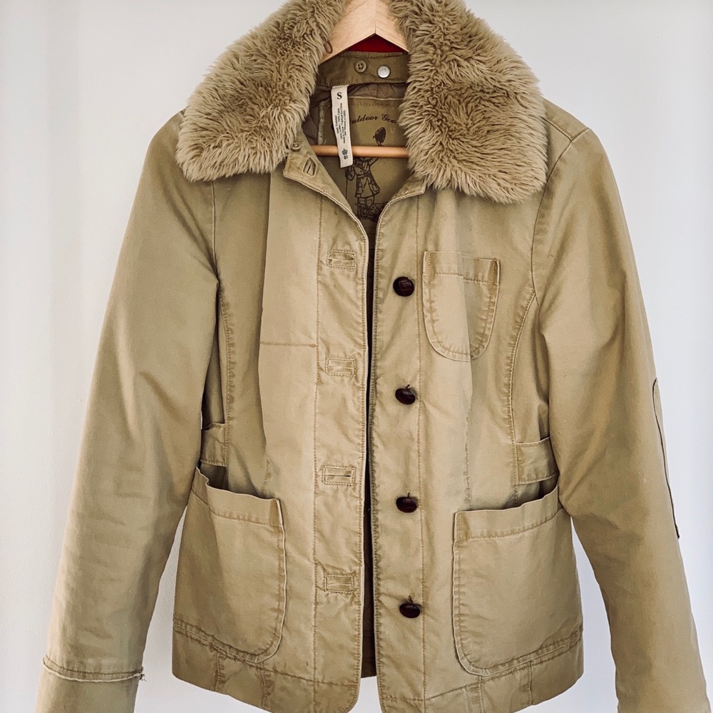 Vintage Anthropologie Faux Fur Jacket - Excellent